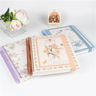 Блокнот A4 Sprial Secret Floral Message Seven-Split Pages Художній стиль Висока якість Подарункова коробка